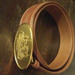Leather Coach Belt